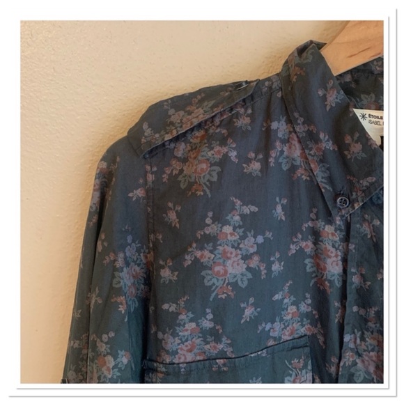 Isabel Marant Shirt Dress Gray Pink Size 2 - Picture 6 of 10